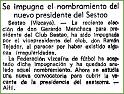 Se impugna presidente del River. 5-1972.